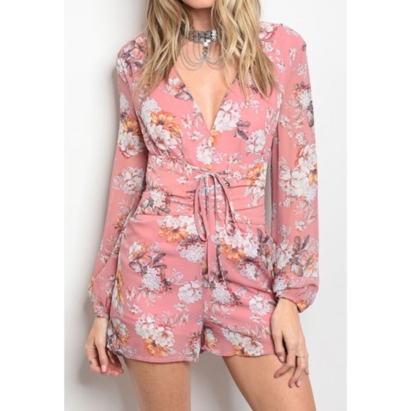 Floral Romper - Picture 2 of 3